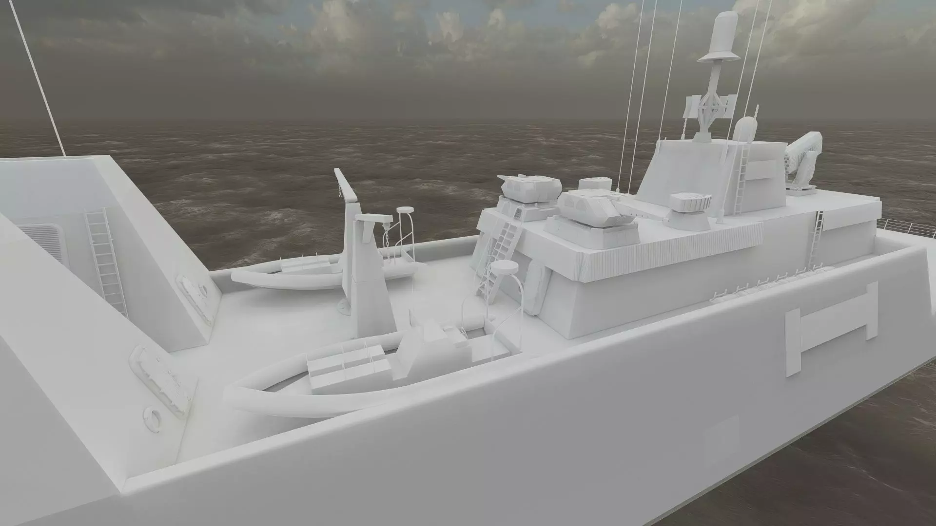 STEALTH NAVY FRIGATE 3D model_43