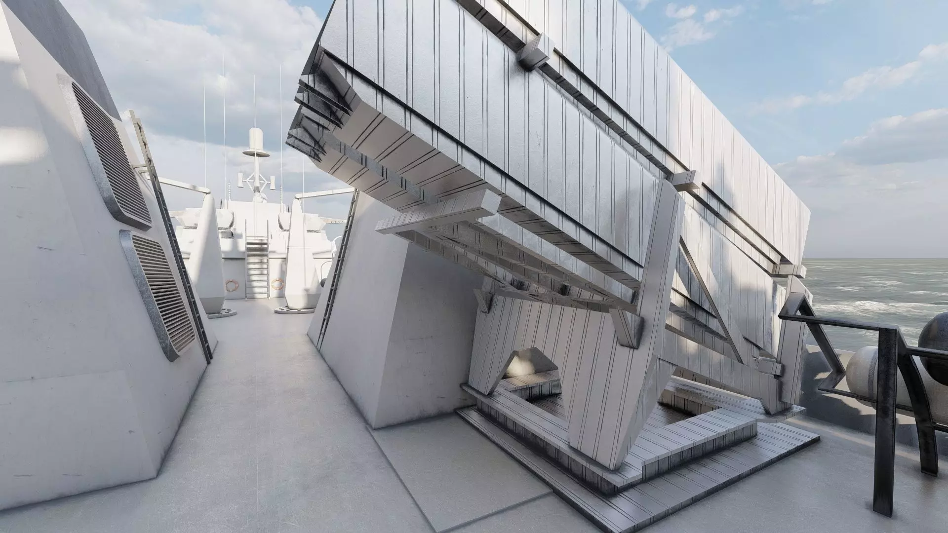 STEALTH NAVY FRIGATE 3D model_27