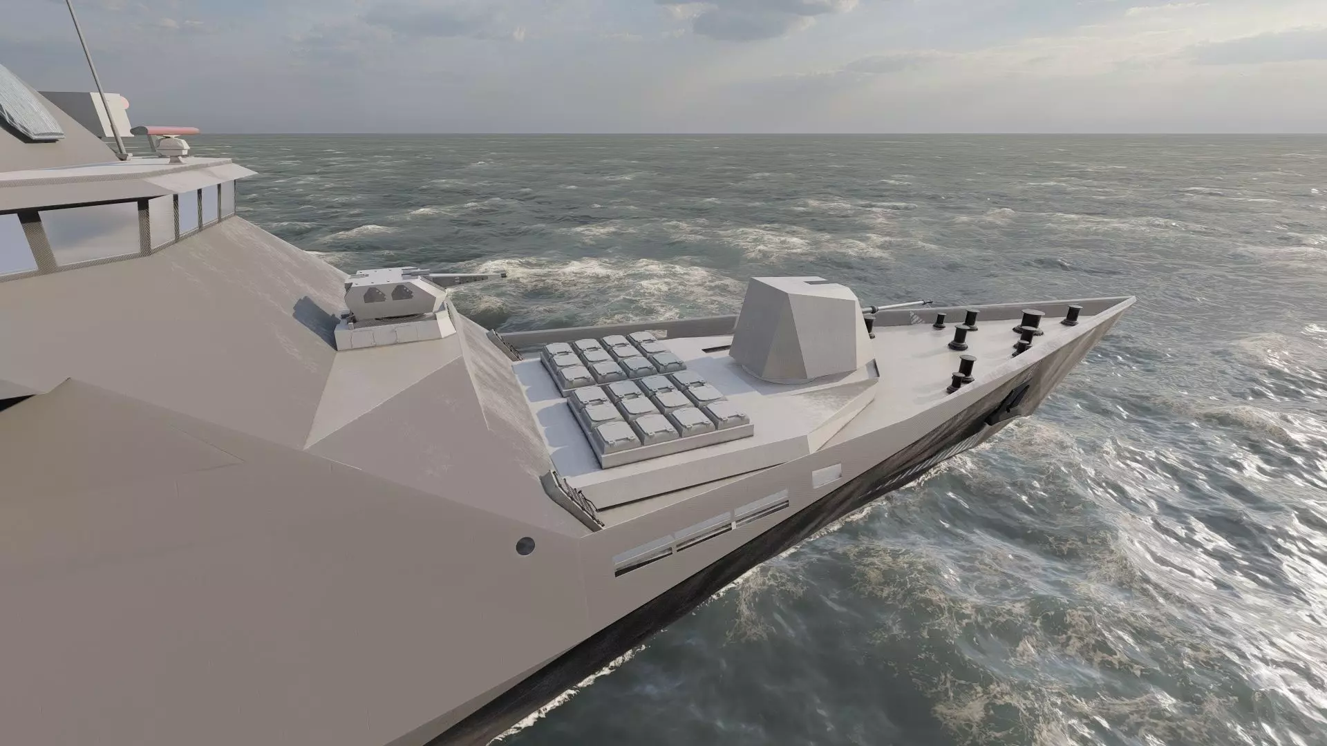 STEALTH NAVY FRIGATE 3D model_19