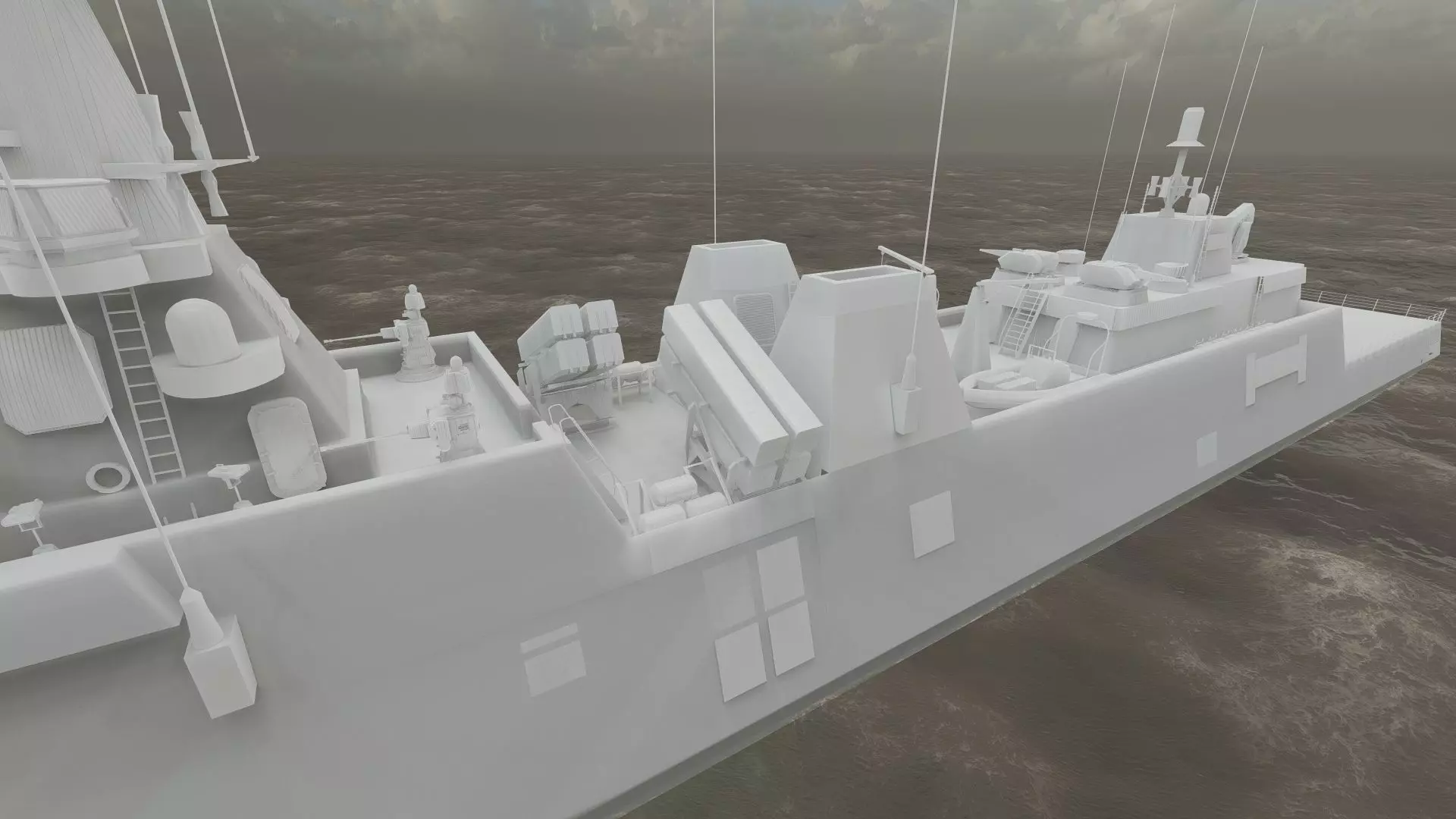 STEALTH NAVY FRIGATE 3D model_42