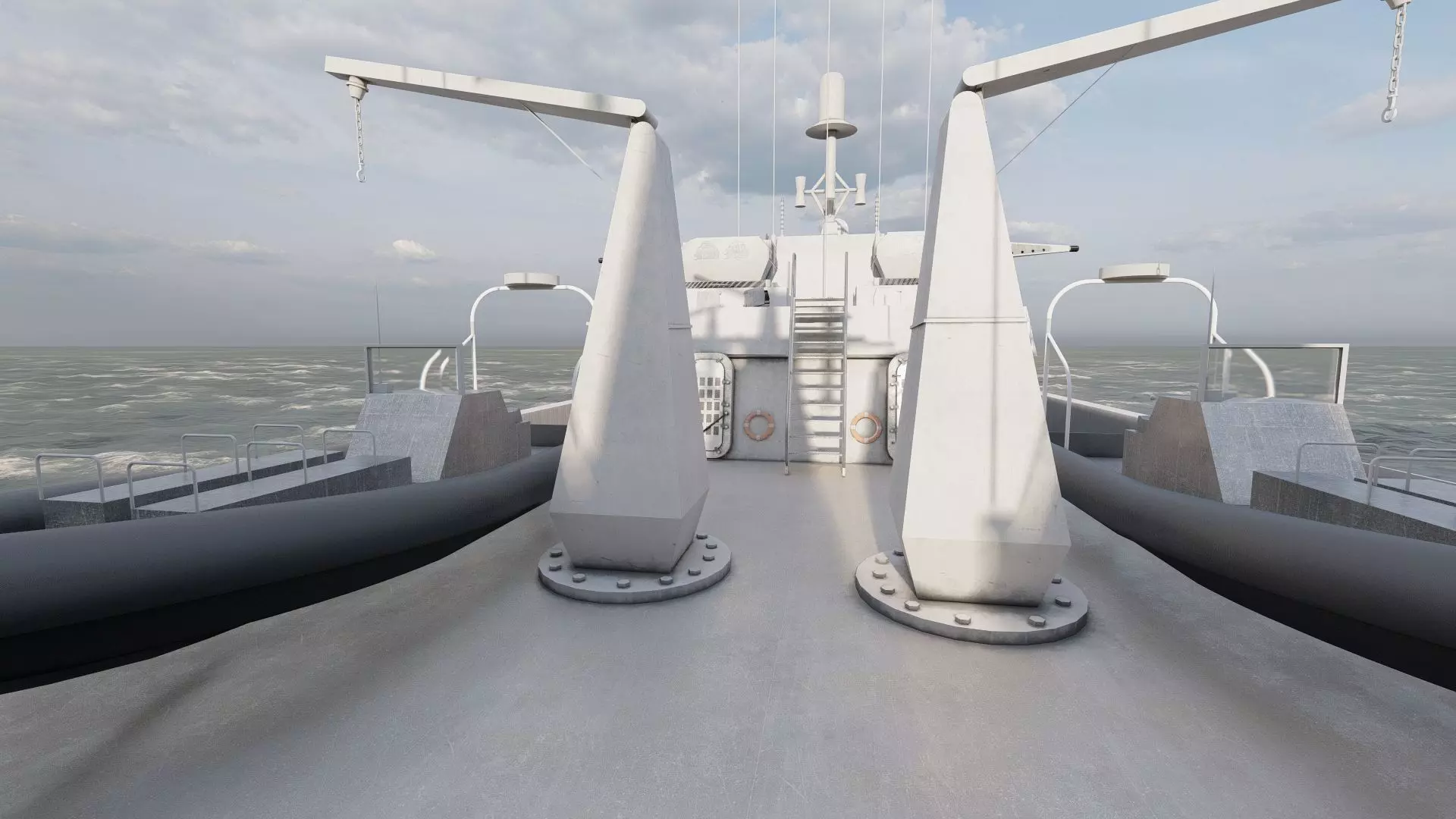 STEALTH NAVY FRIGATE 3D model_28