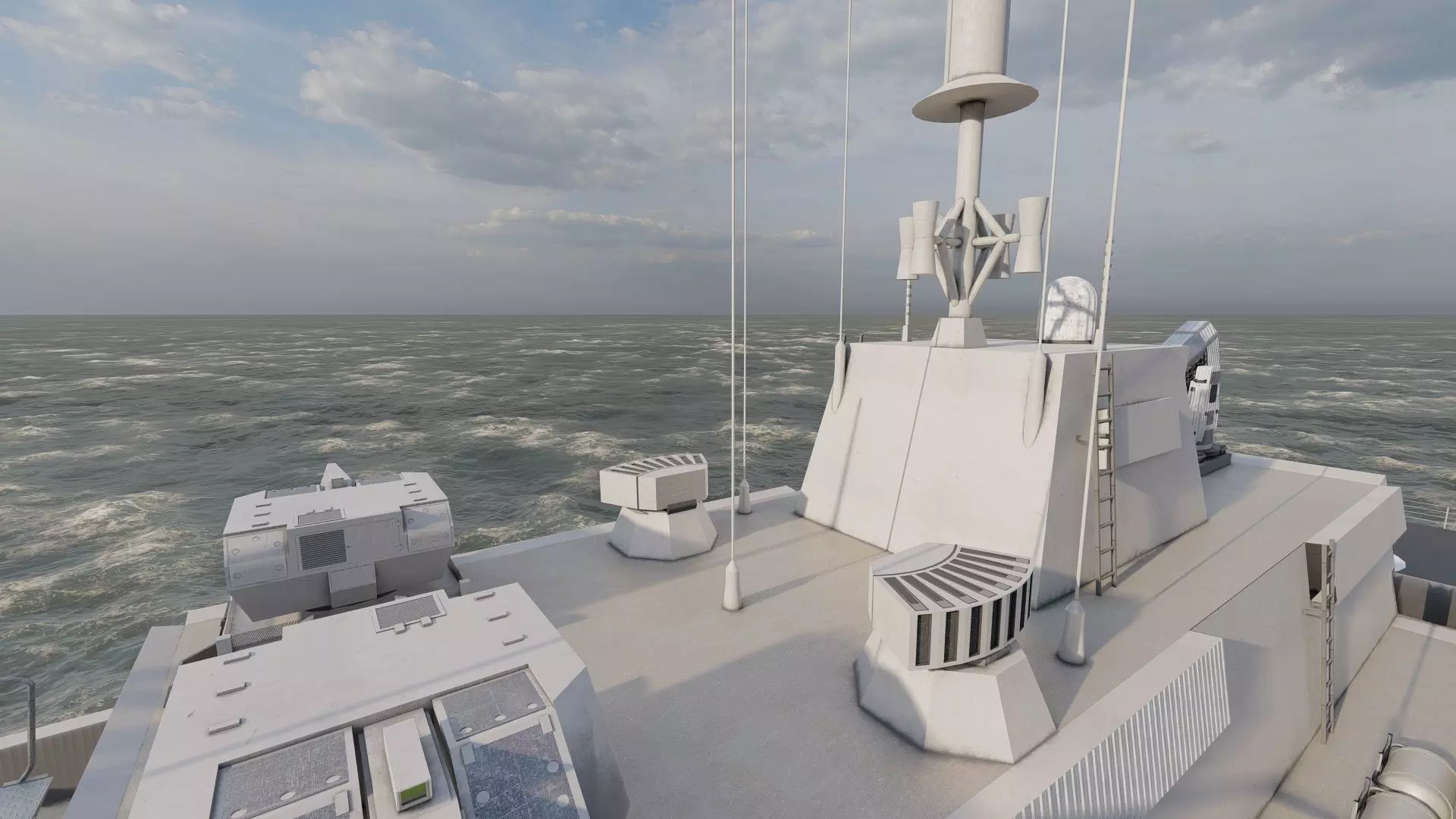 STEALTH NAVY FRIGATE 3D model_32