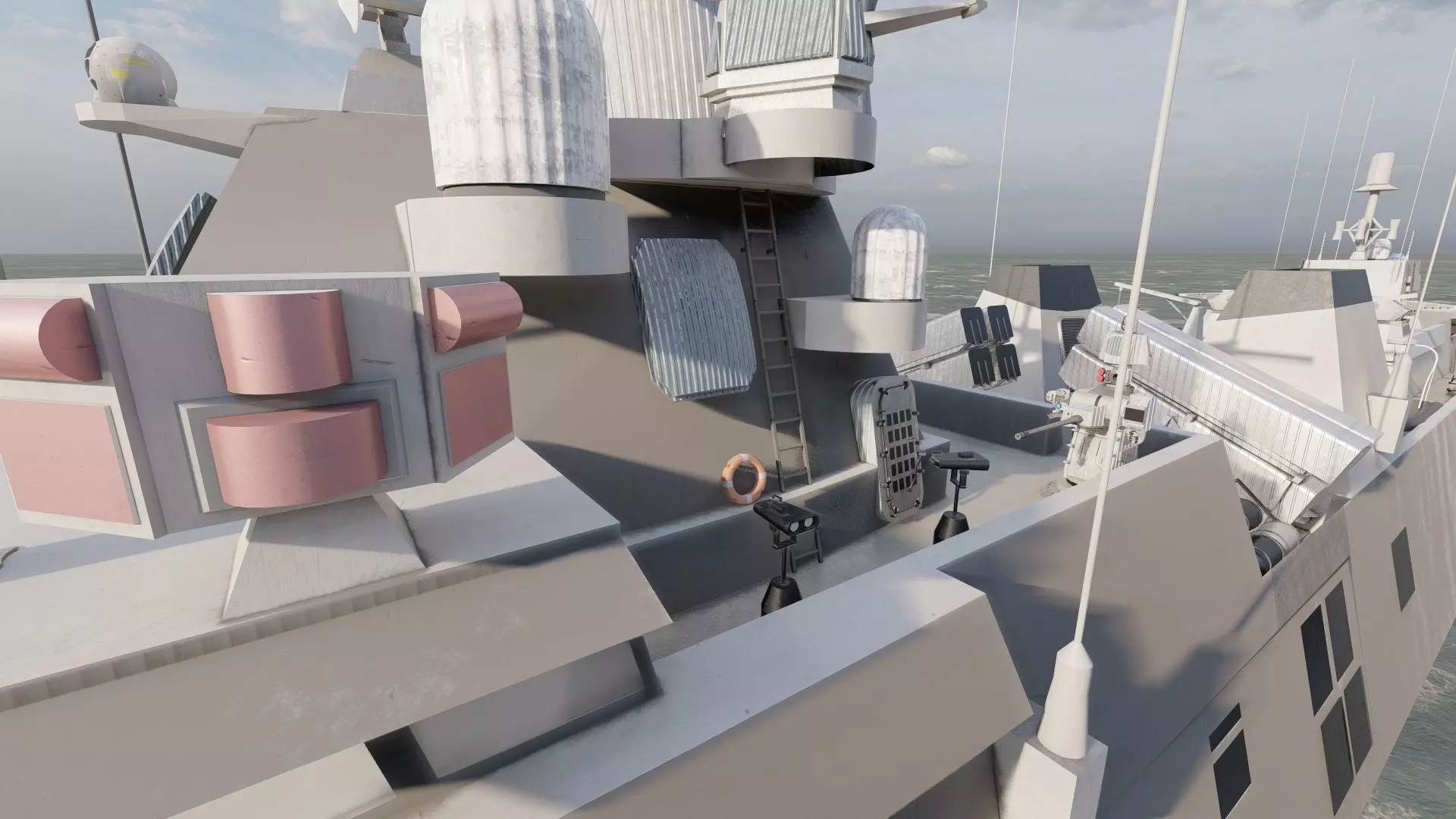 STEALTH NAVY FRIGATE 3D model_24