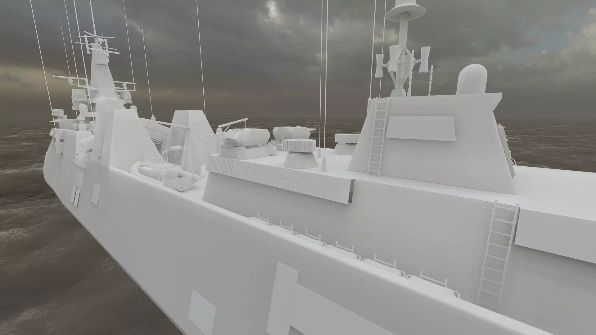 STEALTH NAVY FRIGATE 3D model_45