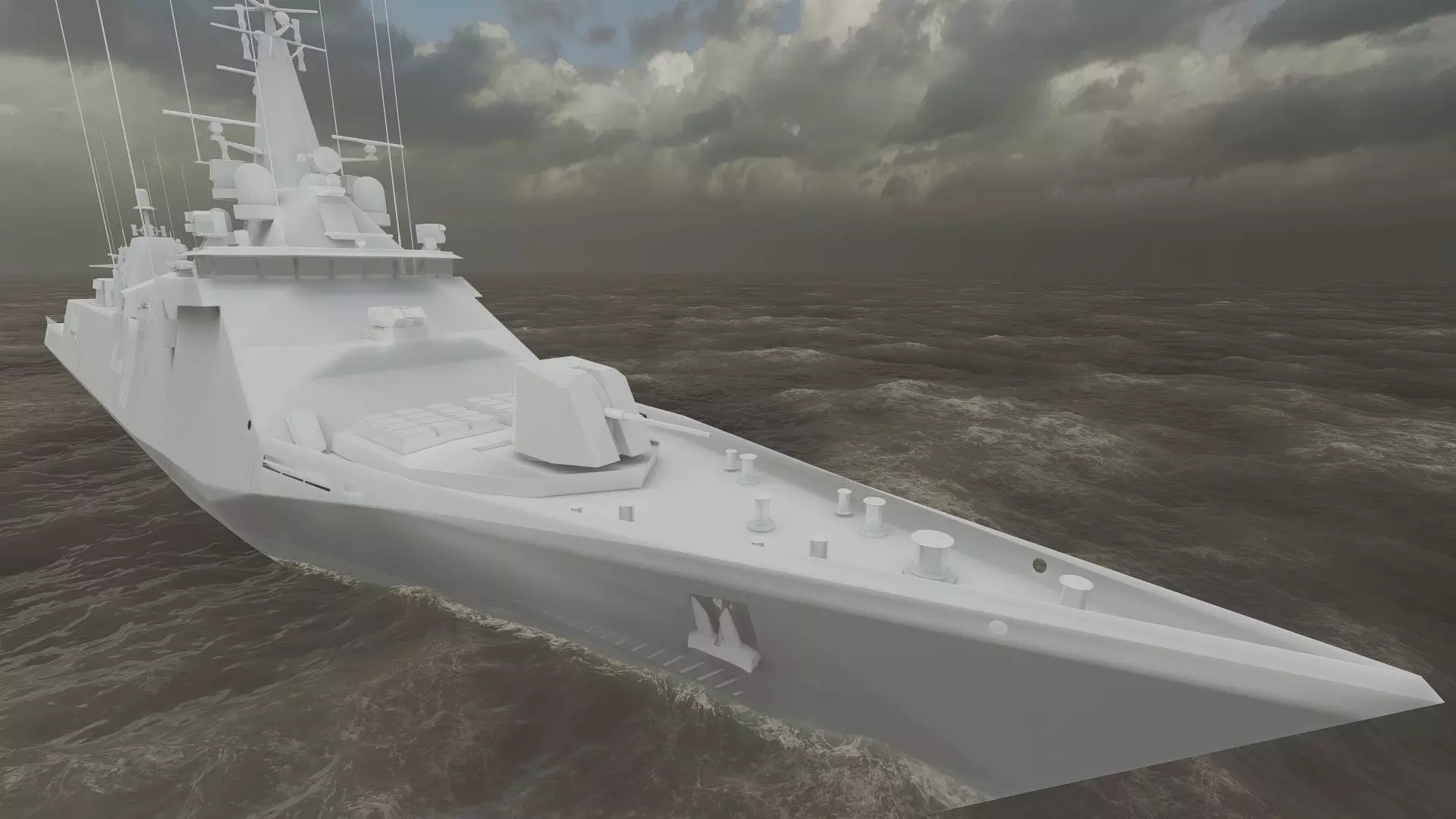 STEALTH NAVY FRIGATE 3D model_39