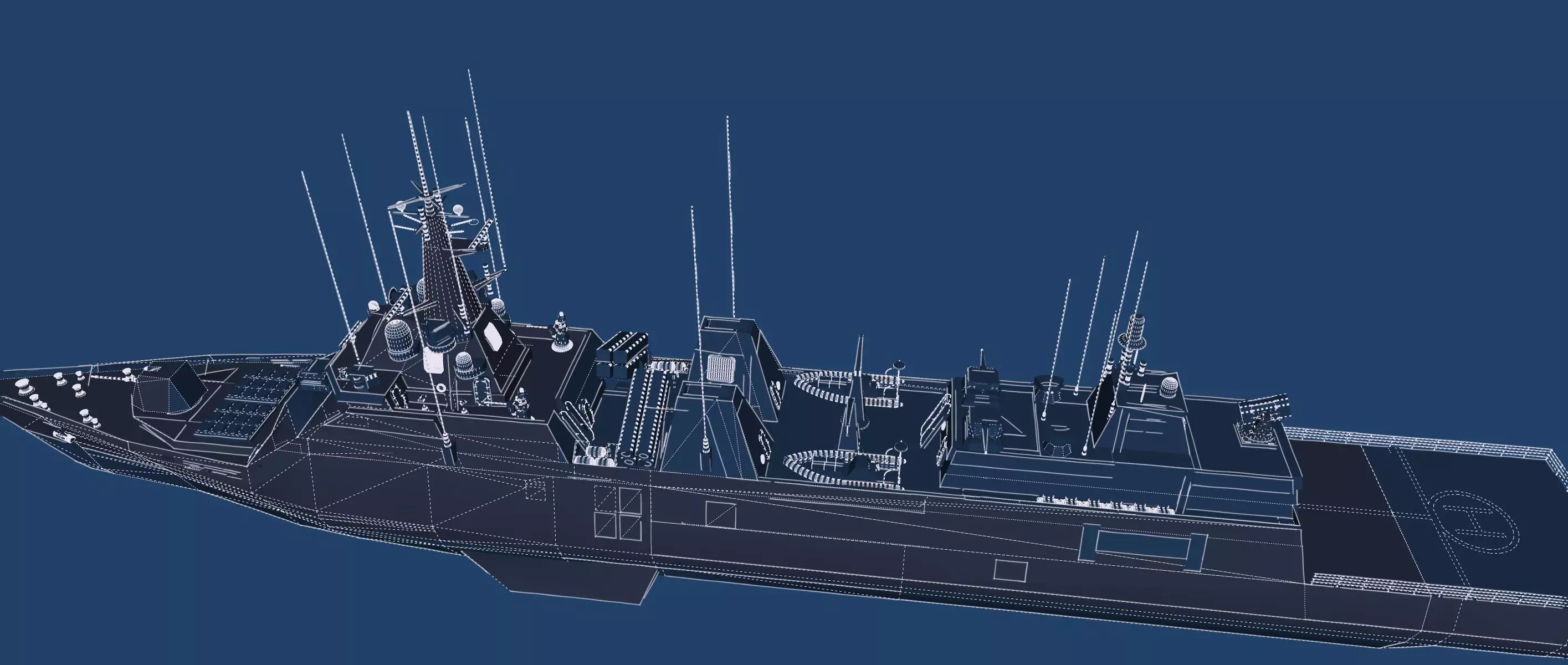 STEALTH NAVY FRIGATE 3D model_50