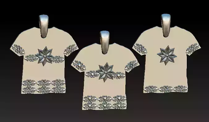 T-shirt Pendant  3D Fashion