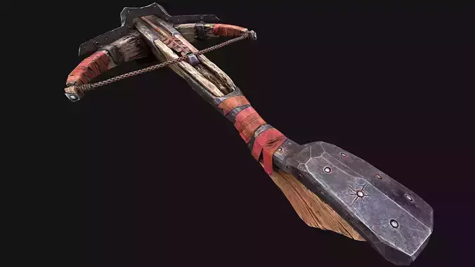 Crossbow Medieval Knight Weapon Low-poly 3D model