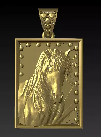 Majestic Dragon Head Pendant and antique files 3D print model_8