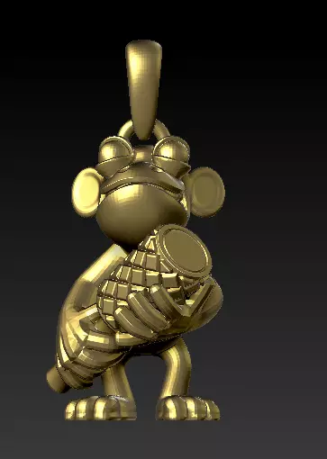 Majestic Dragon Head Pendant and antique files 3D print model_2