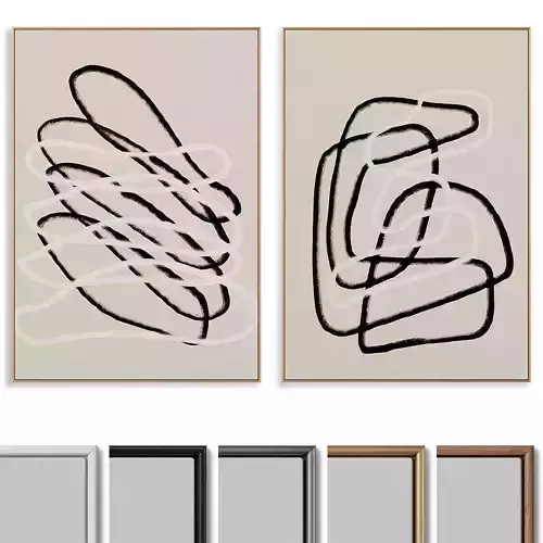 Abstract Painting Frame set