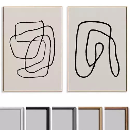 Abstract Painting Frame set