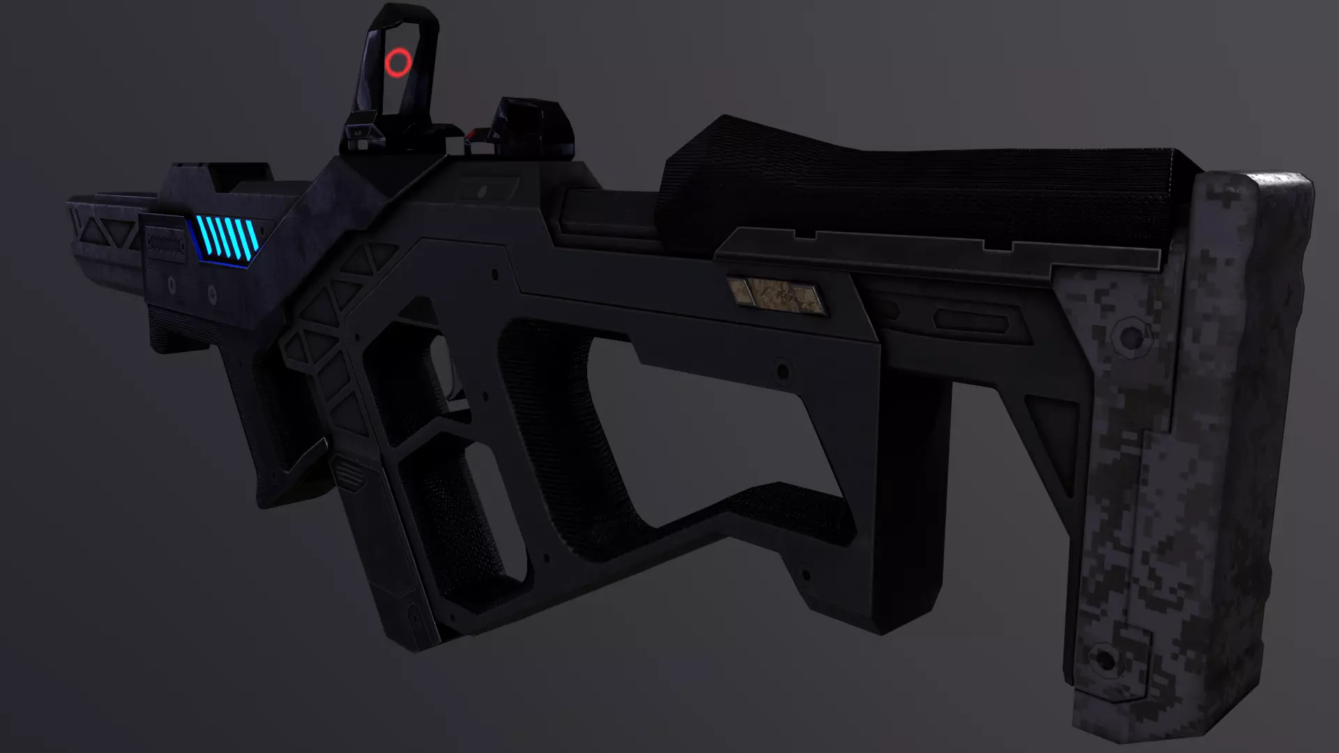 Alien 3 Low-poly 3D model_23