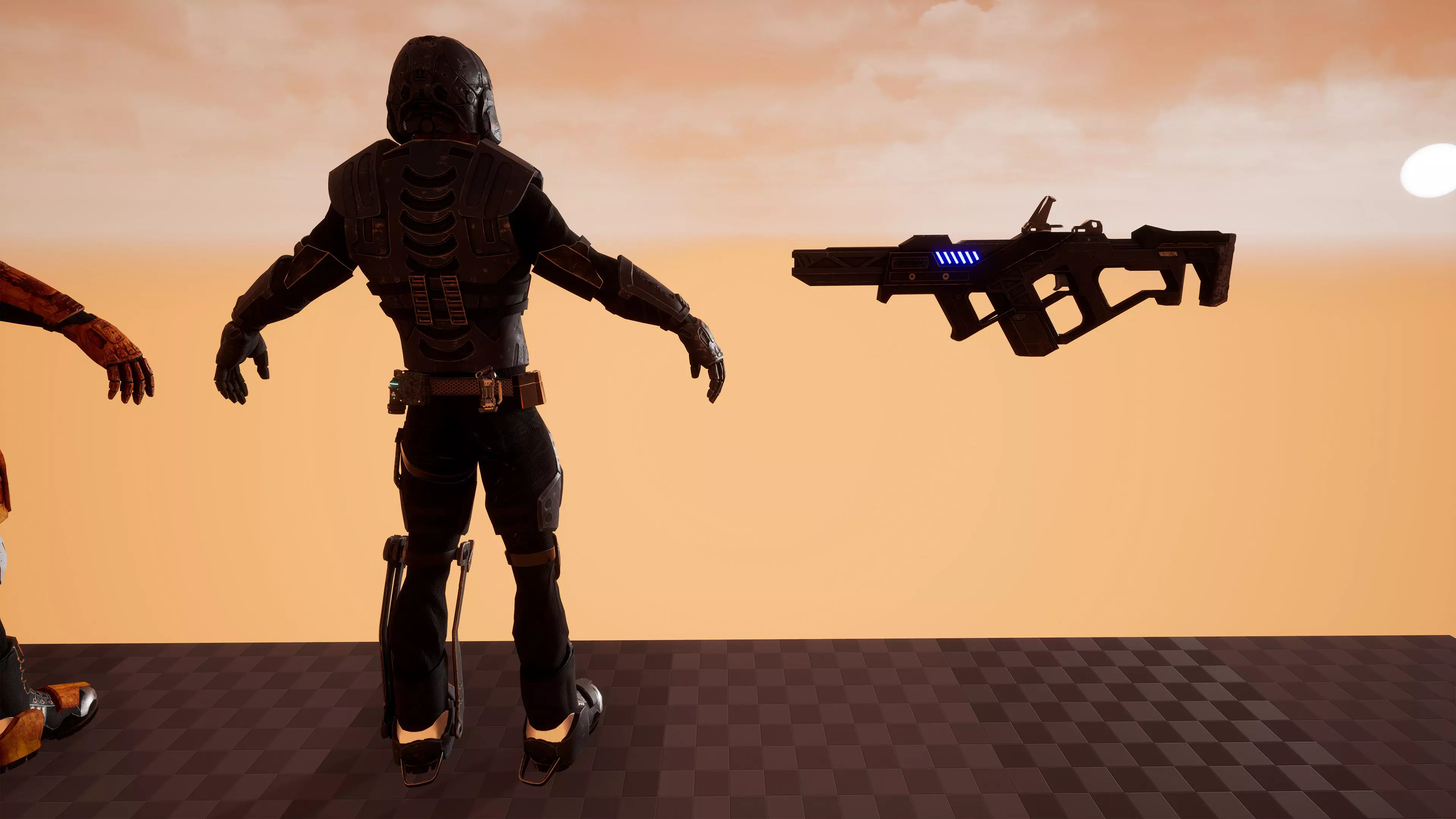 Alien 3 Low-poly 3D model_28