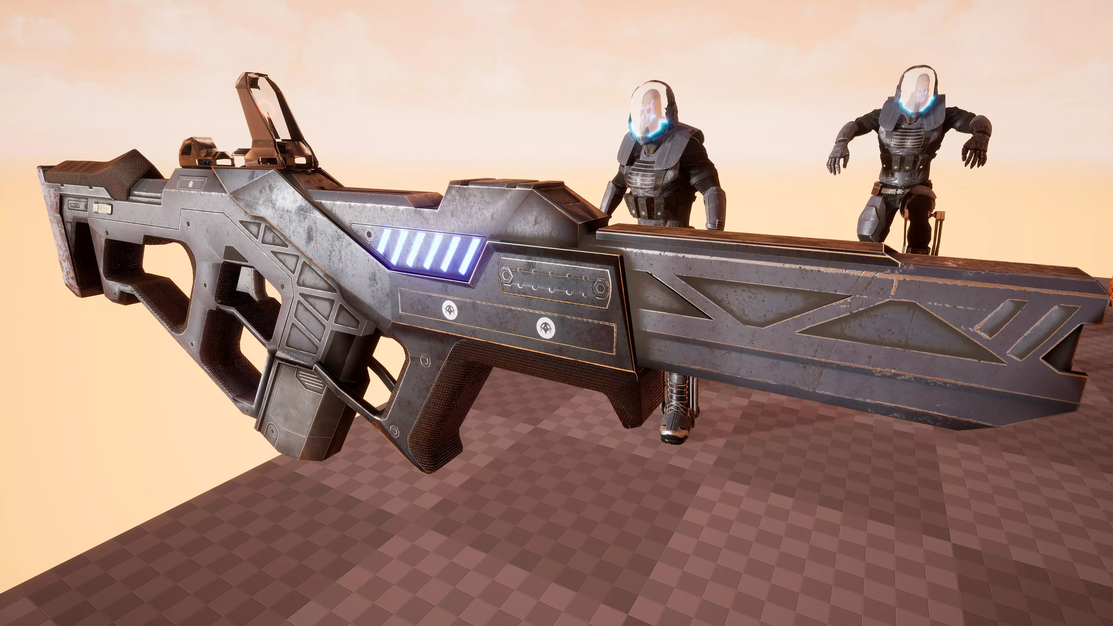 Alien 3 Low-poly 3D model_17