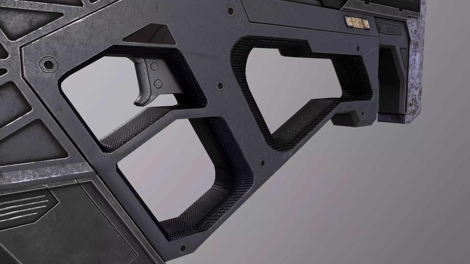 Alien 3 Low-poly 3D model_25