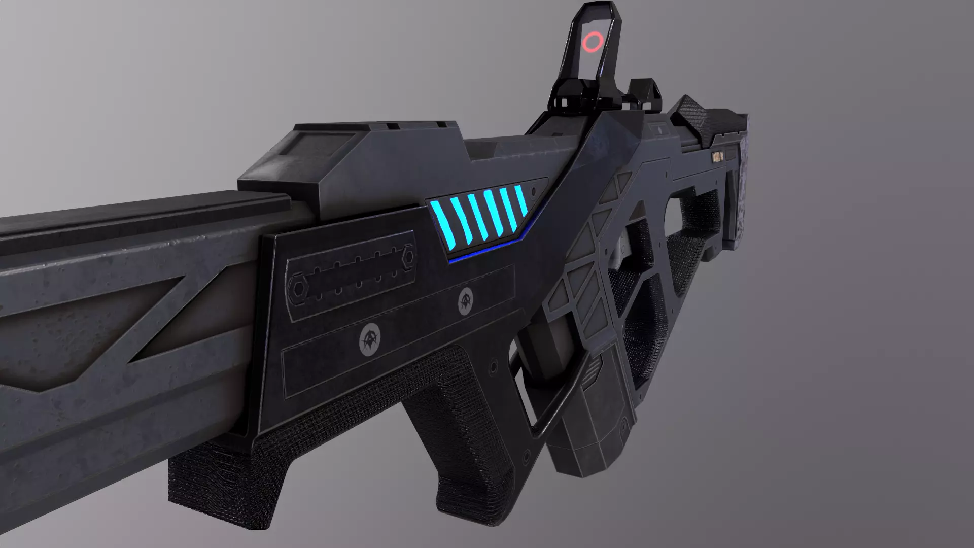 Alien 3 Low-poly 3D model_26