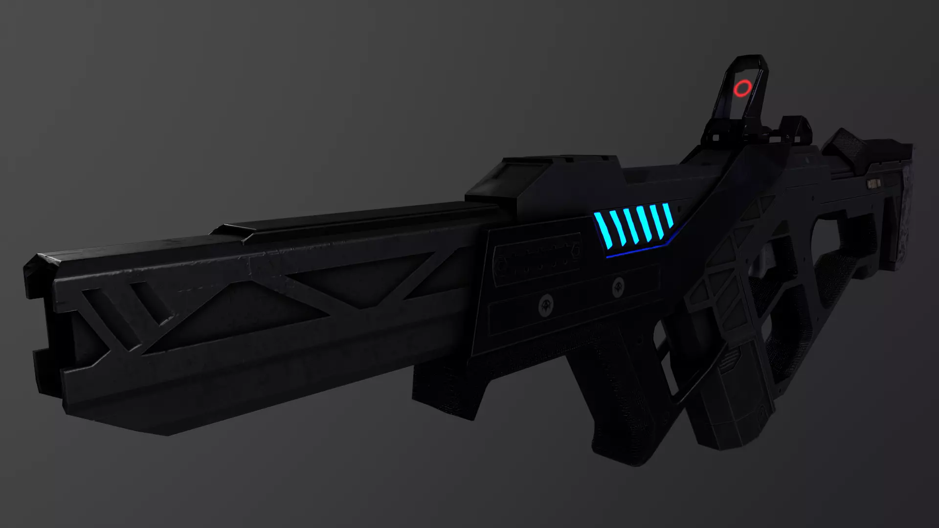 Alien 3 Low-poly 3D model_22