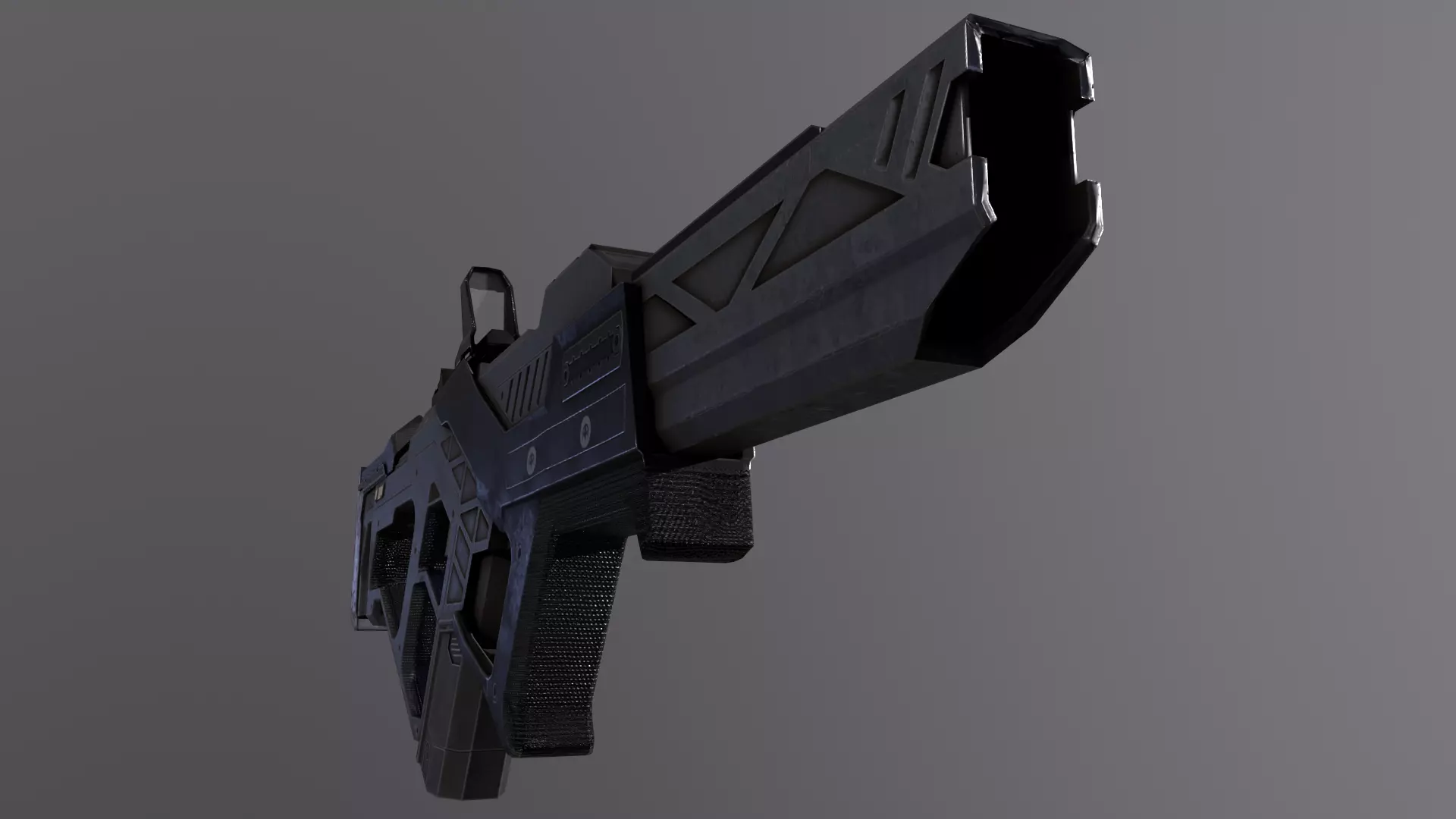 Alien 3 Low-poly 3D model_20