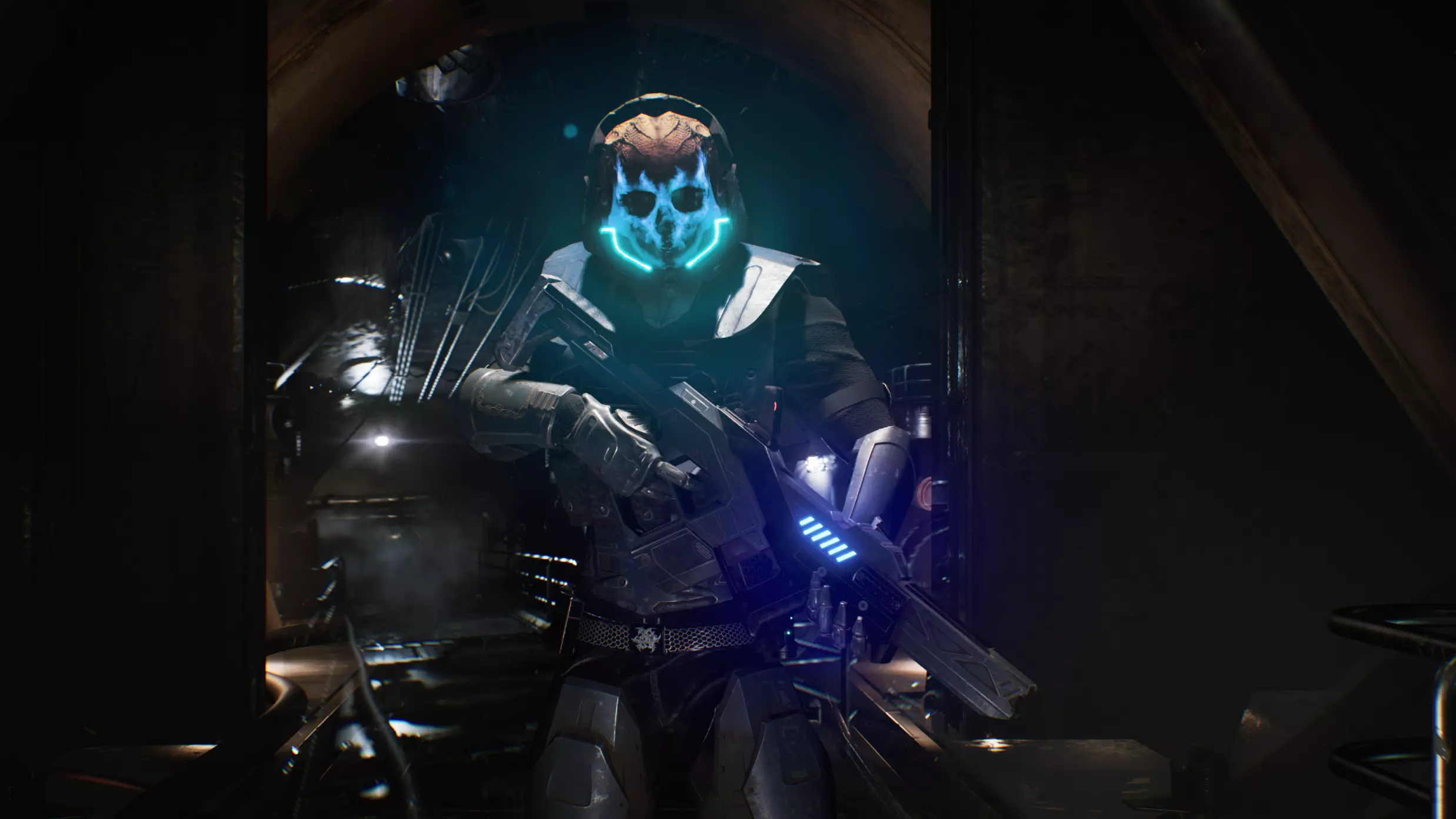 Alien 3 Low-poly 3D model_5