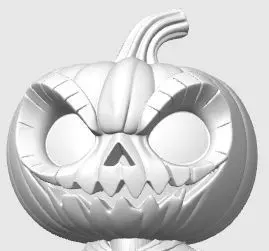 Scary Pumpkin Knight Bobblehead Halloween Figurine 3D print model_28