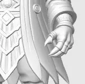 Scary Pumpkin Knight Bobblehead Halloween Figurine 3D print model_26