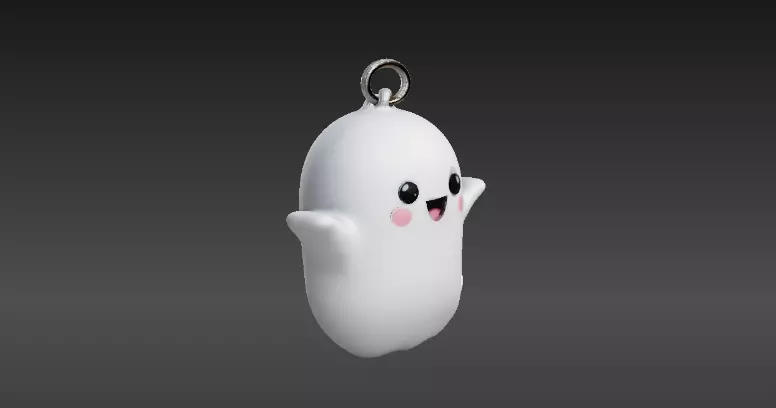 Cat Lantern 3D Print And Ghost Buddy Keychain 3D Print Model 3D print model_5