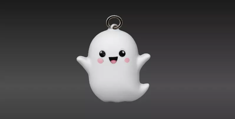 Cat Lantern 3D Print And Ghost Buddy Keychain 3D Print Model 3D print model_3