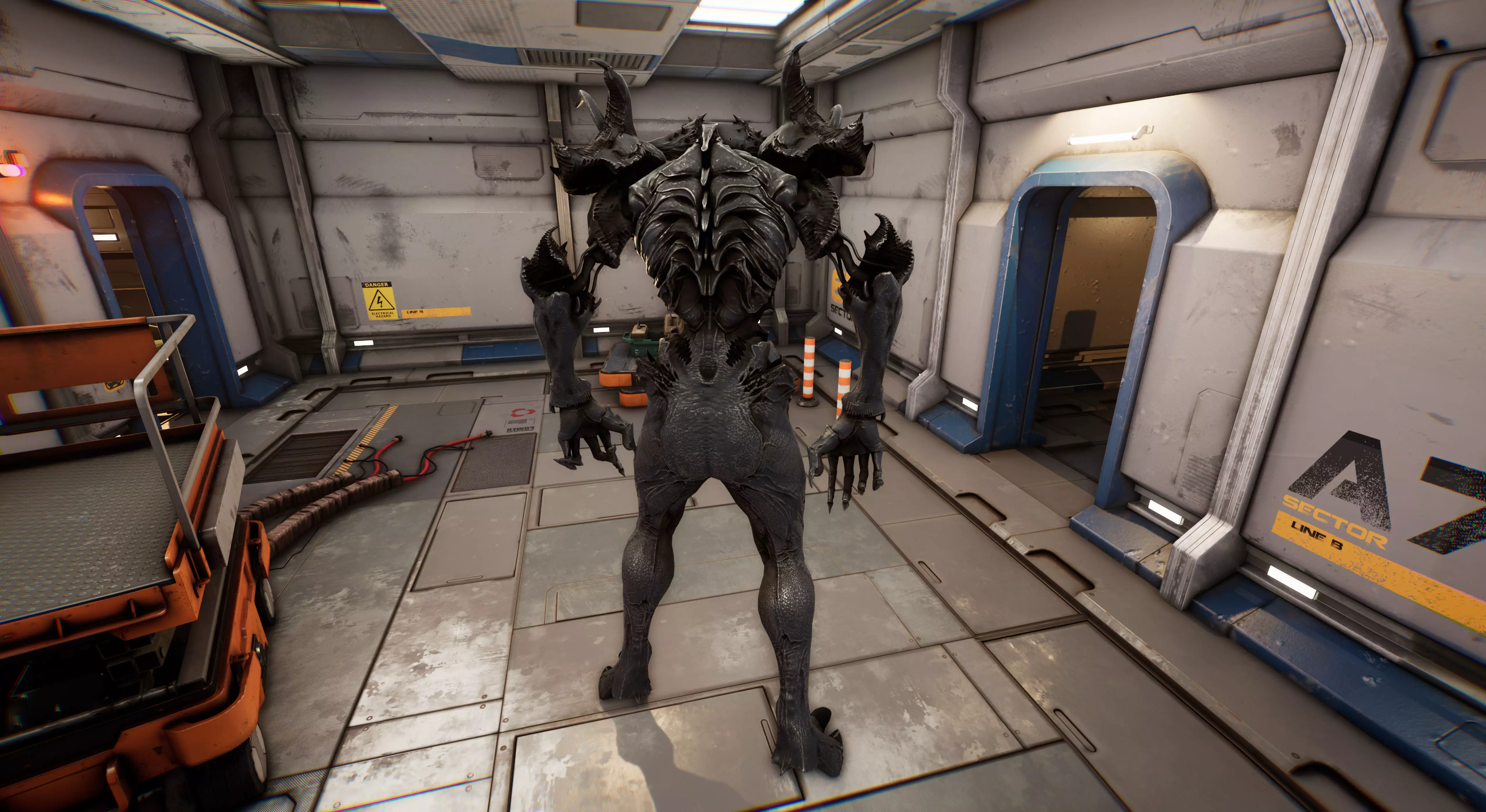 Alien 4 Low-poly 3D model_7