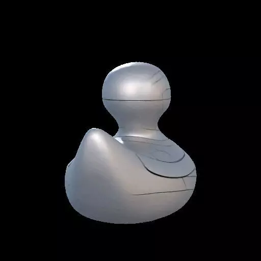 Tesla Duck A Rubber Duck in the Style of Tesla Design 3D print model_15