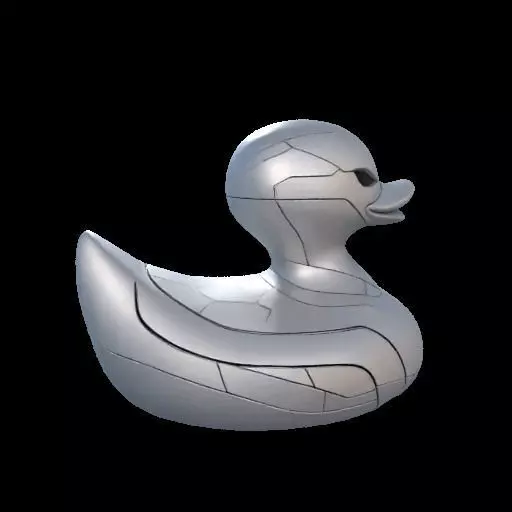 Tesla Duck A Rubber Duck in the Style of Tesla Design 3D print model_9