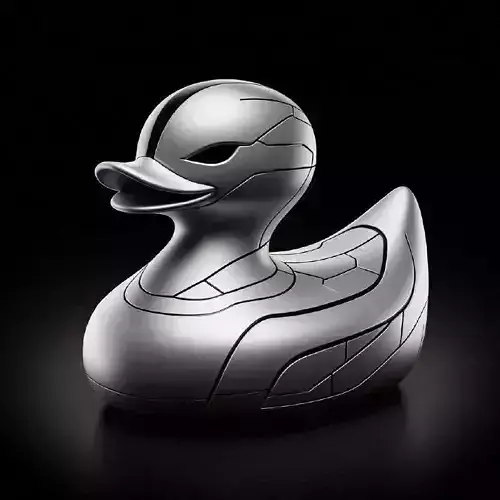 Tesla Duck  A Rubber Duck in the Style of Tesla Design 3D print model