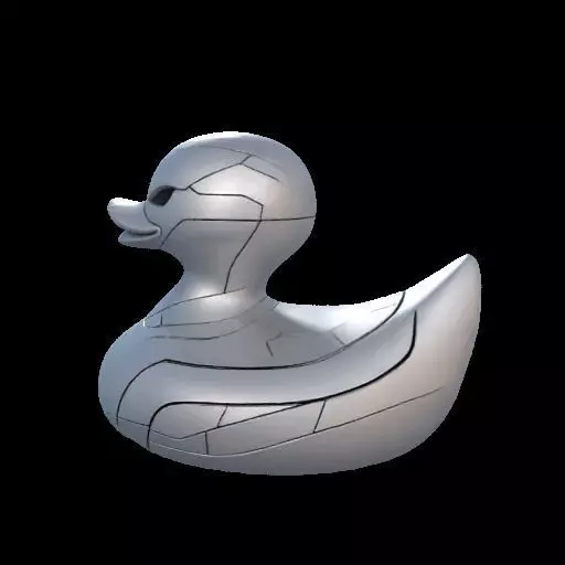 Tesla Duck A Rubber Duck in the Style of Tesla Design 3D print model_23
