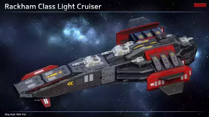 Spaceship Rackham Pirate Light Cruiser