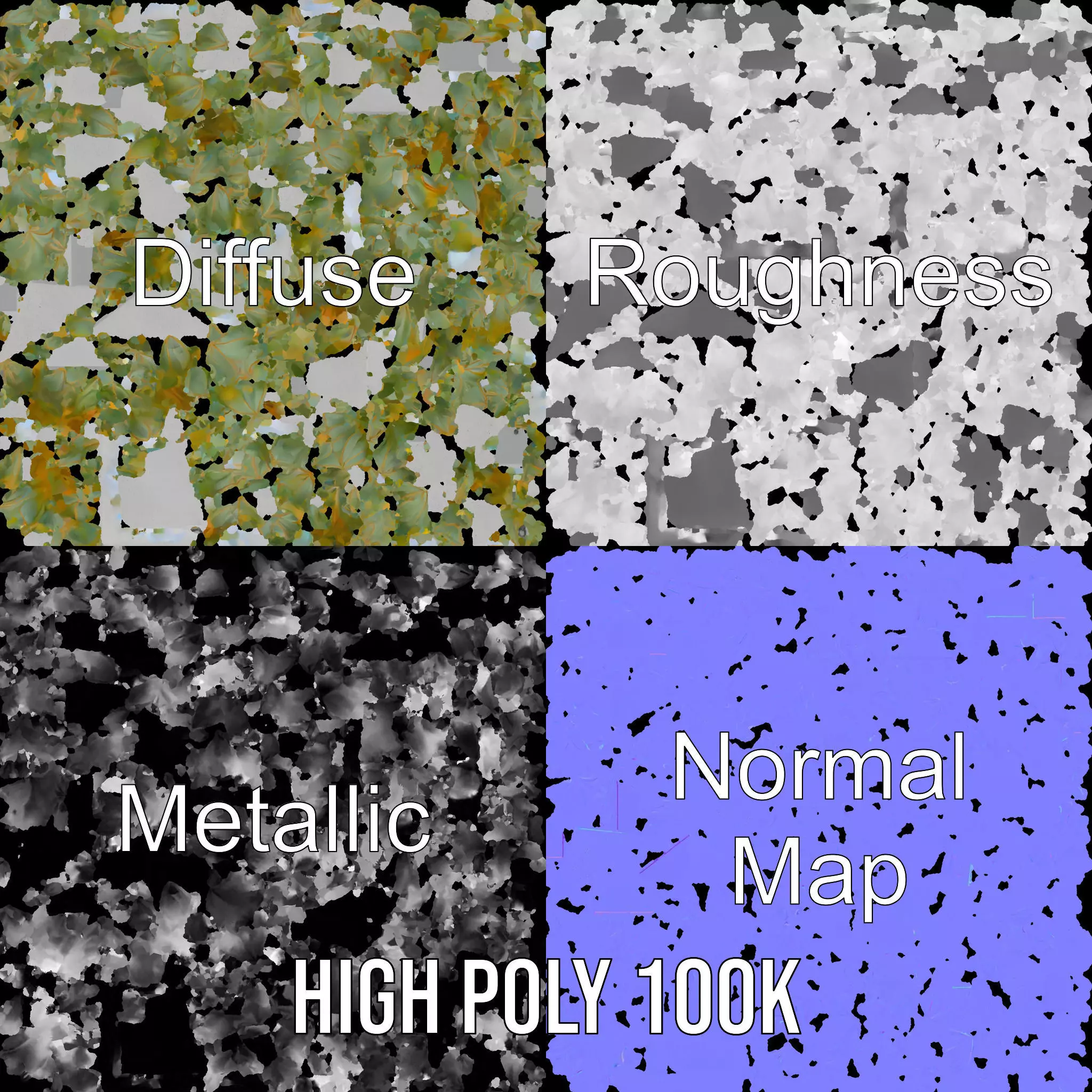 Geometric Succulent Planter model pack Low-poly 3D model_3