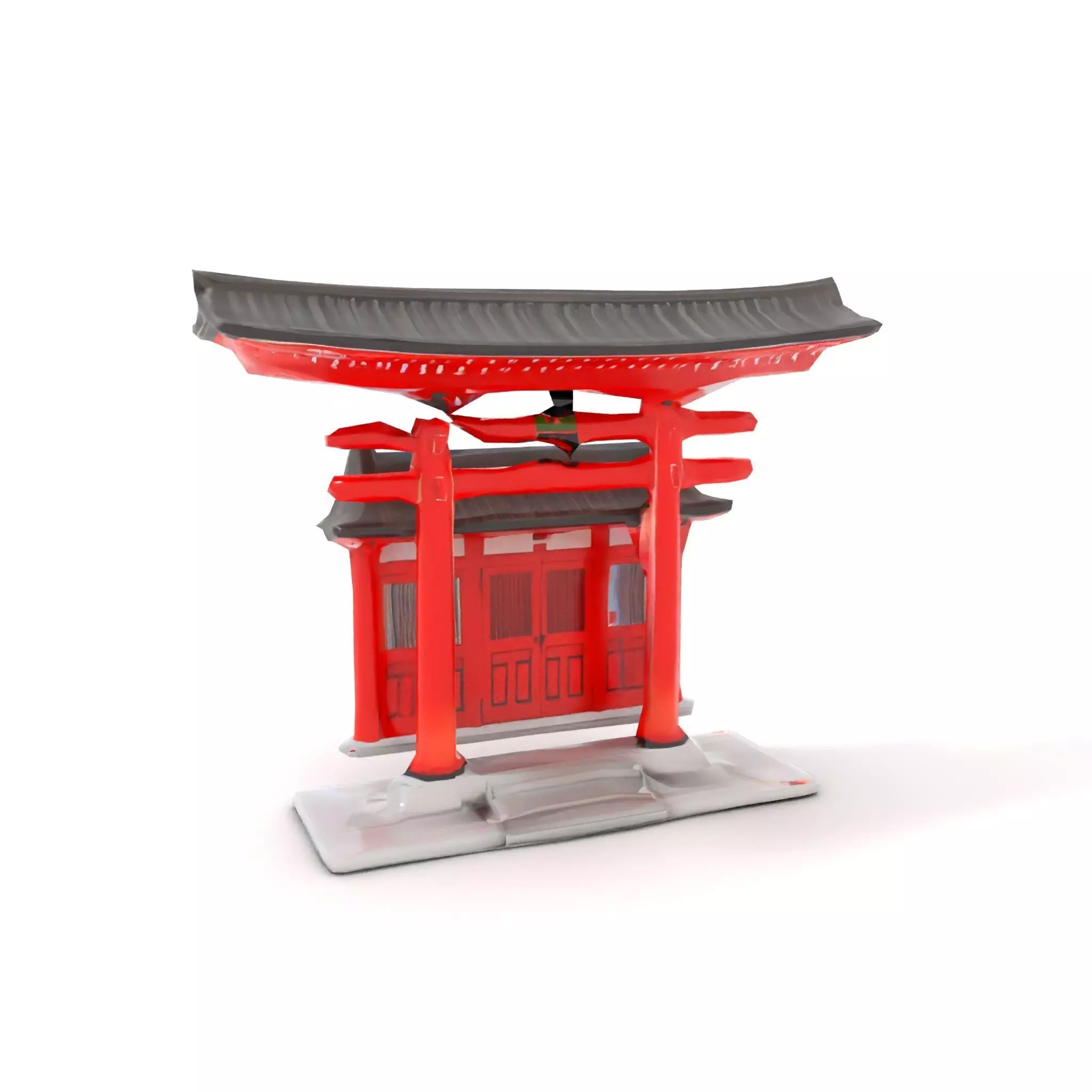 Traditional Red Torii model pack Low-poly 3D model_7