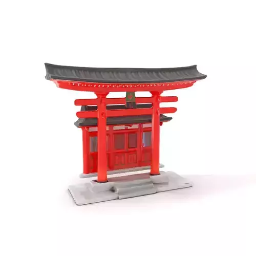 Traditional Red Torii model pack