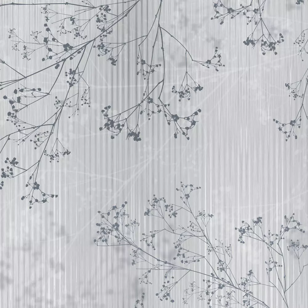 Gypsophila Sprigs on Fluted Glass Texture_1