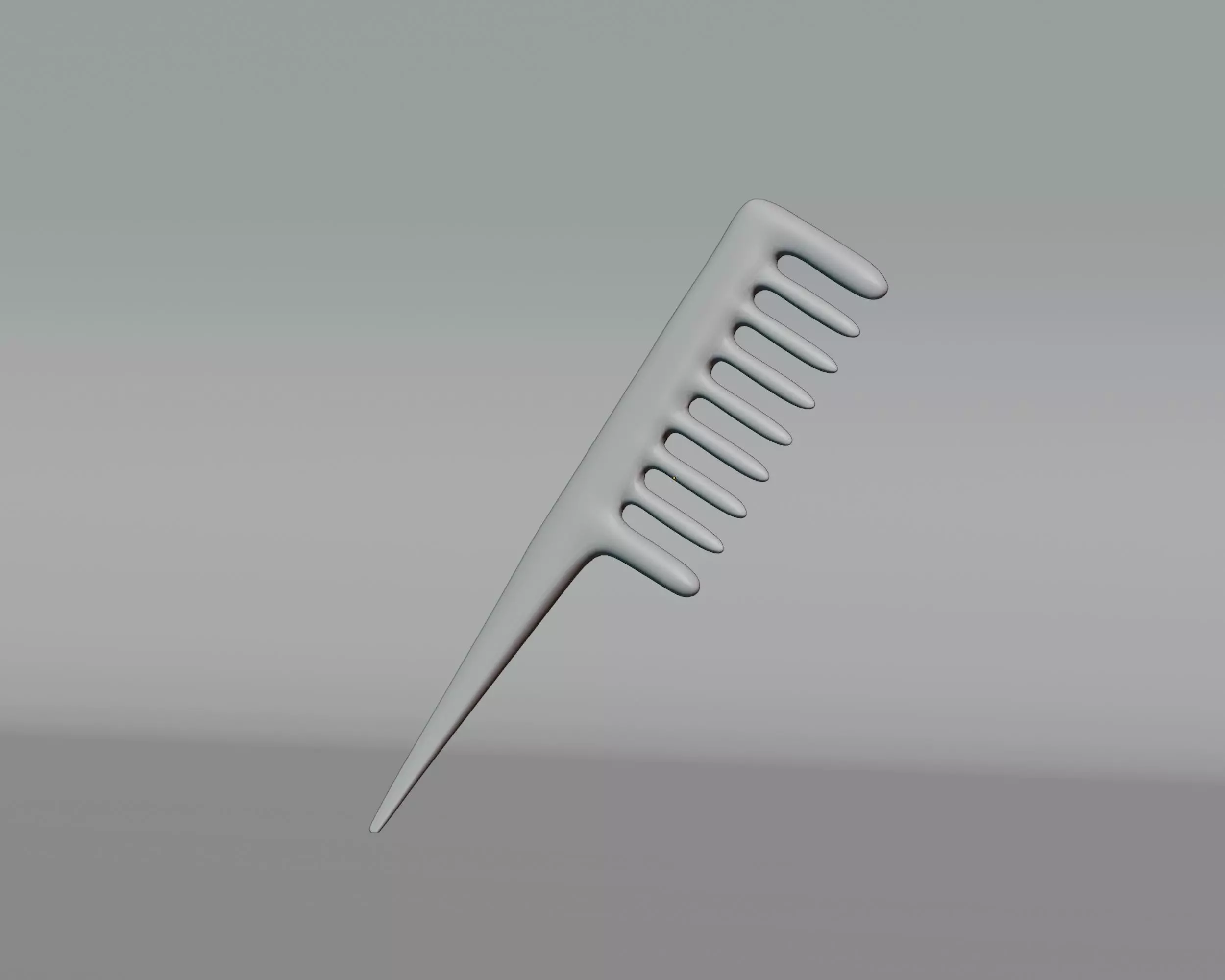 Hair Comb Low-poly 3D model_3