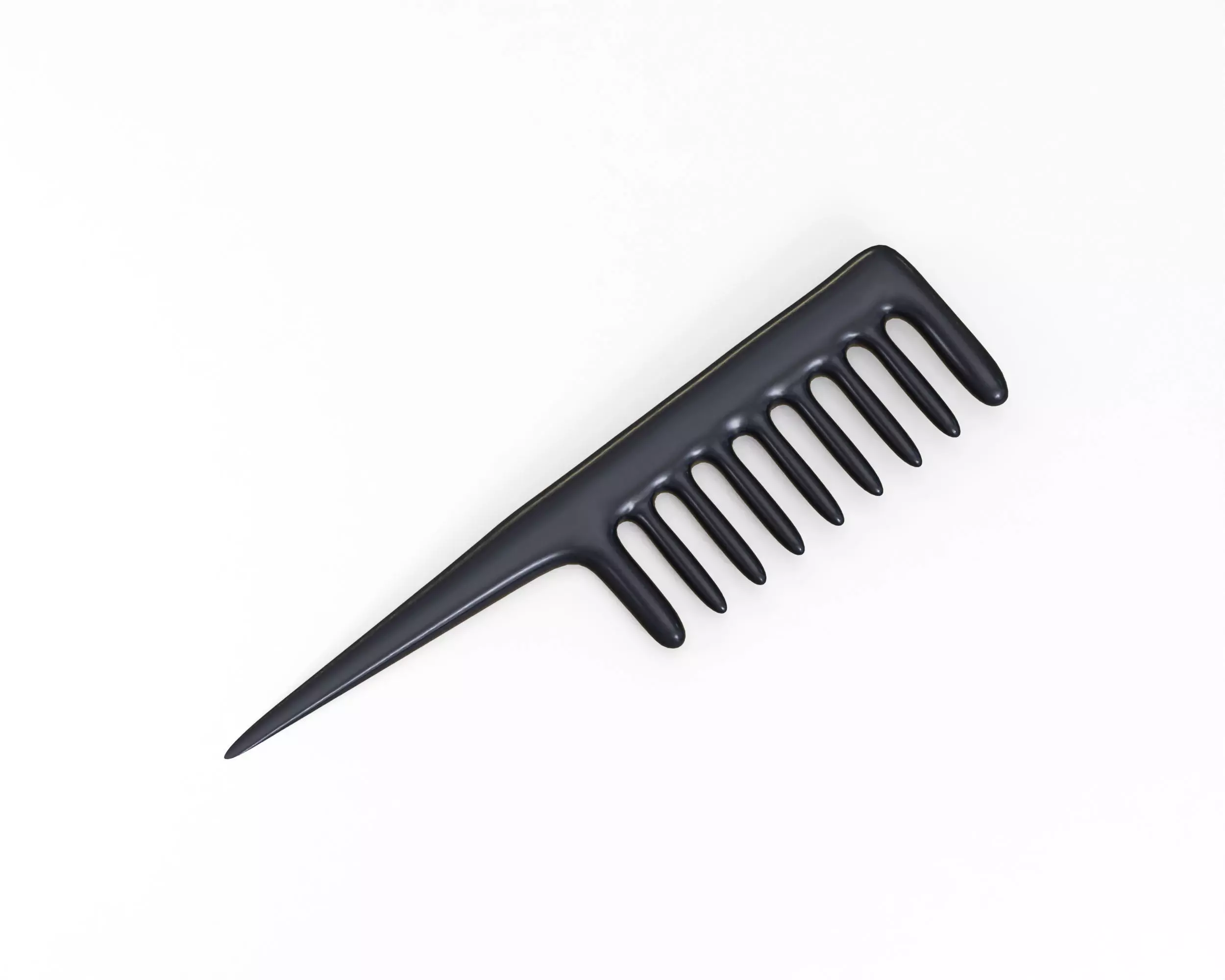 Hair Comb Low-poly 3D model_4