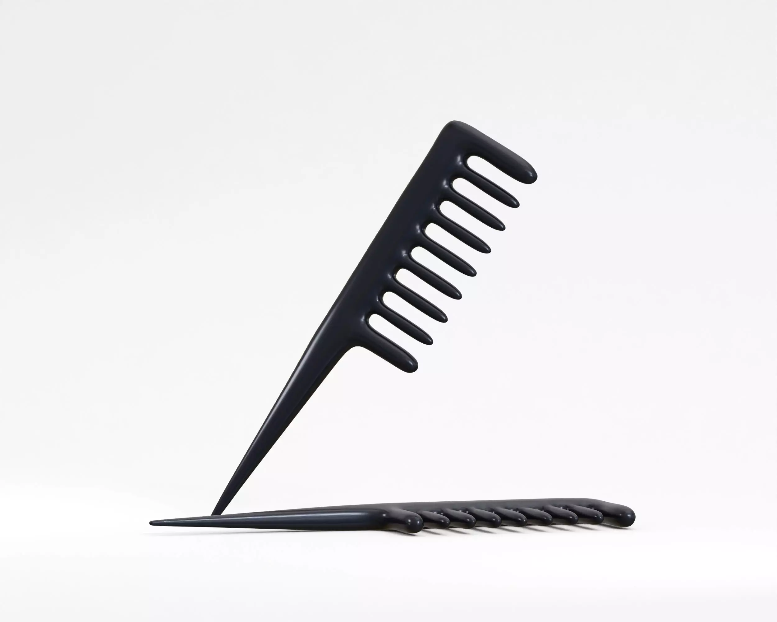 Hair Comb Low-poly 3D model_0