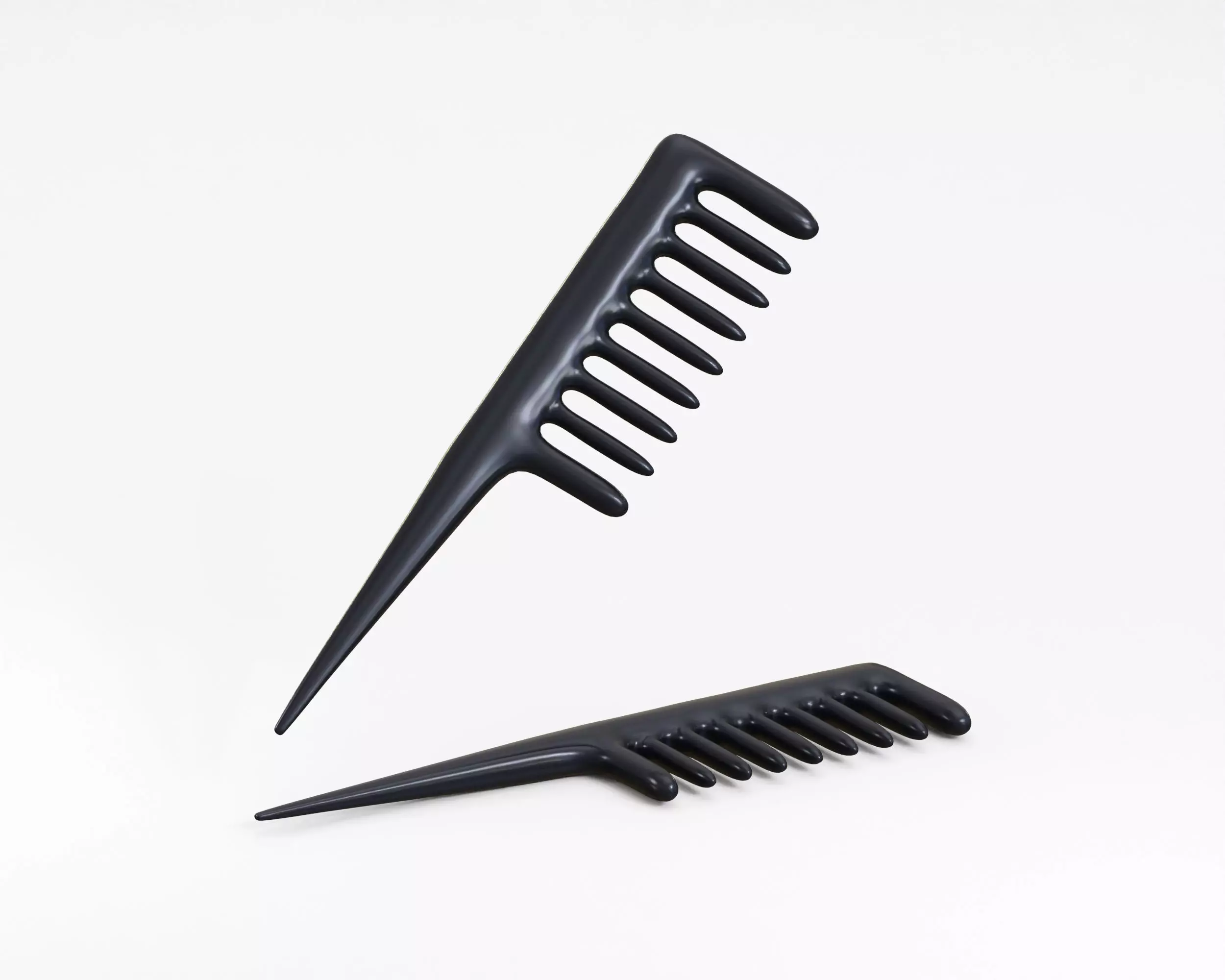 Hair Comb Low-poly 3D model_2