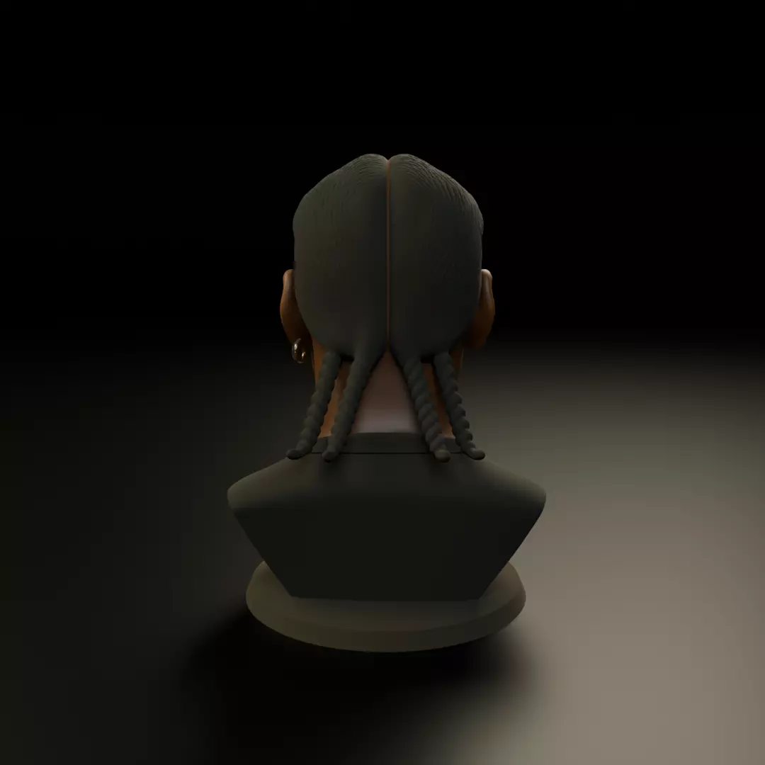 bust of man 3D print model_6