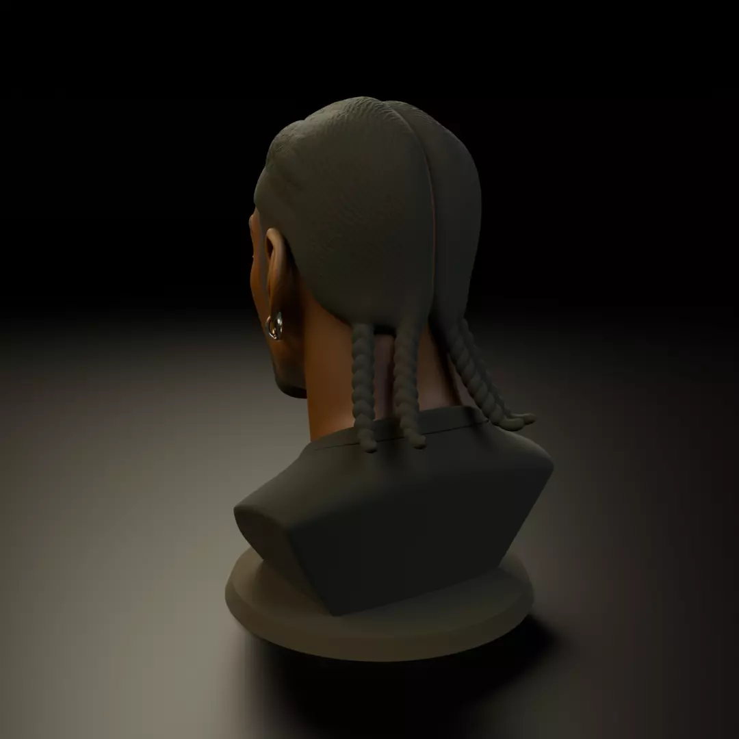 bust of man 3D print model_8