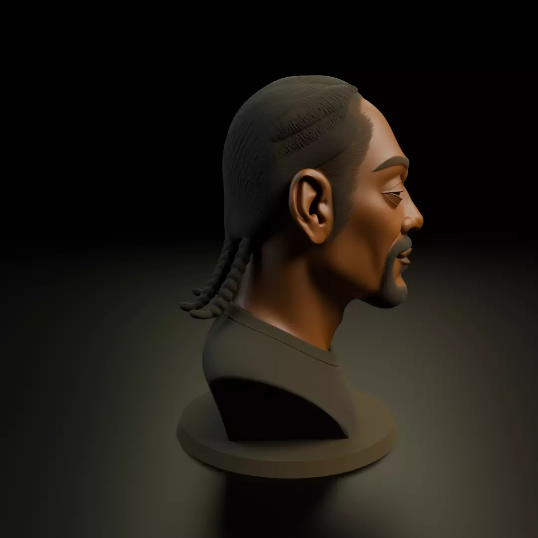 bust of man 3D print model_2