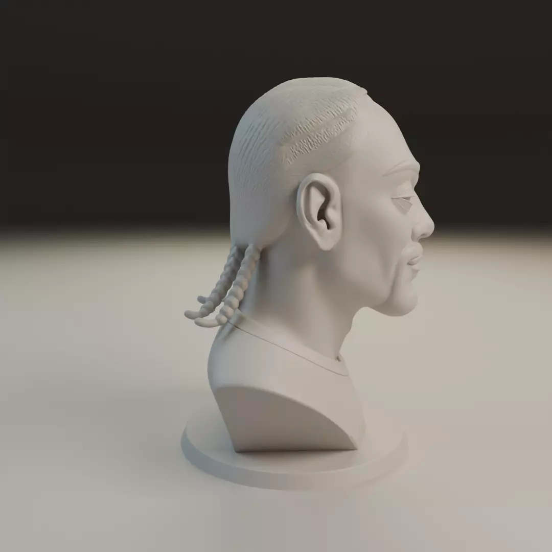 bust of man 3D print model_1