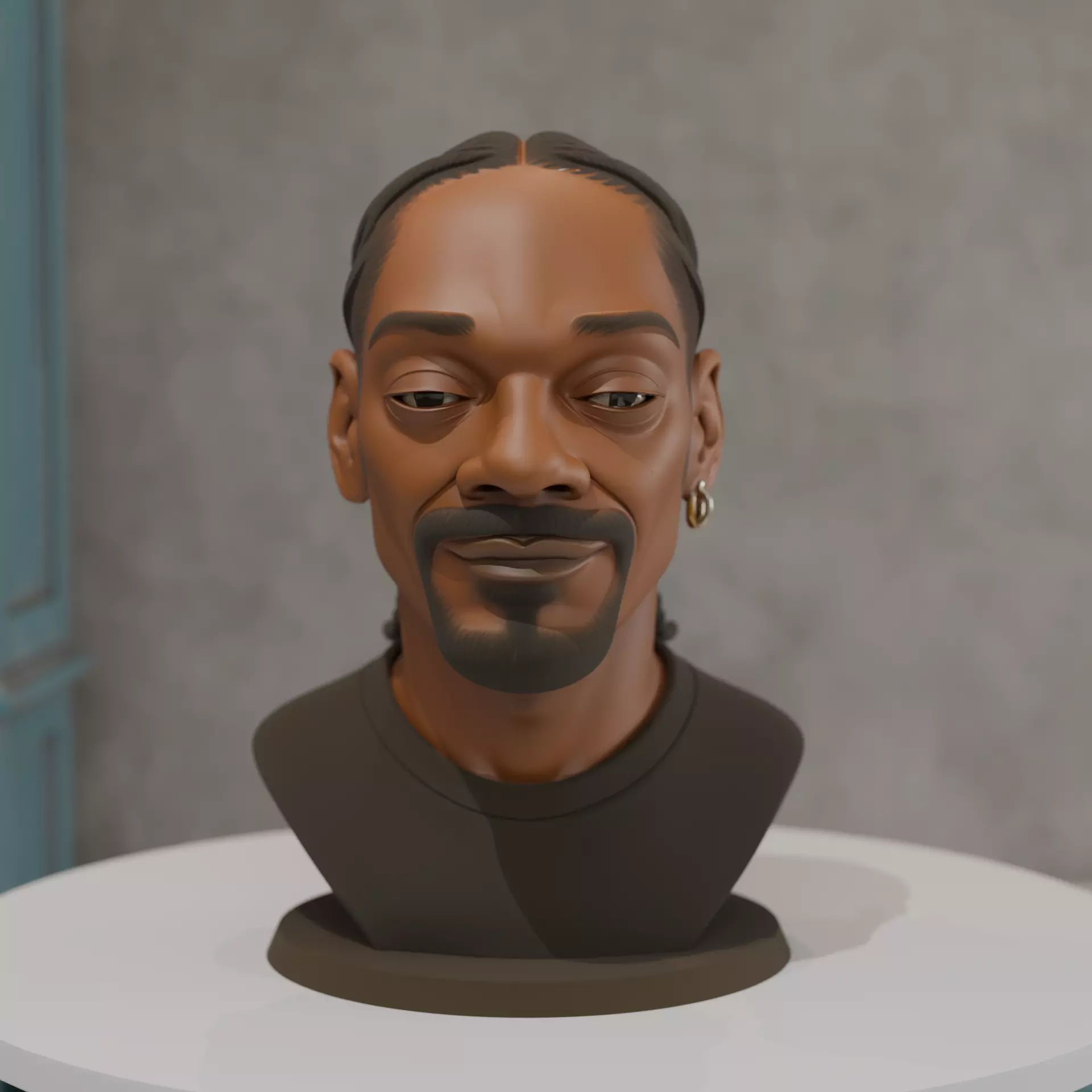 bust of man 3D print model_0