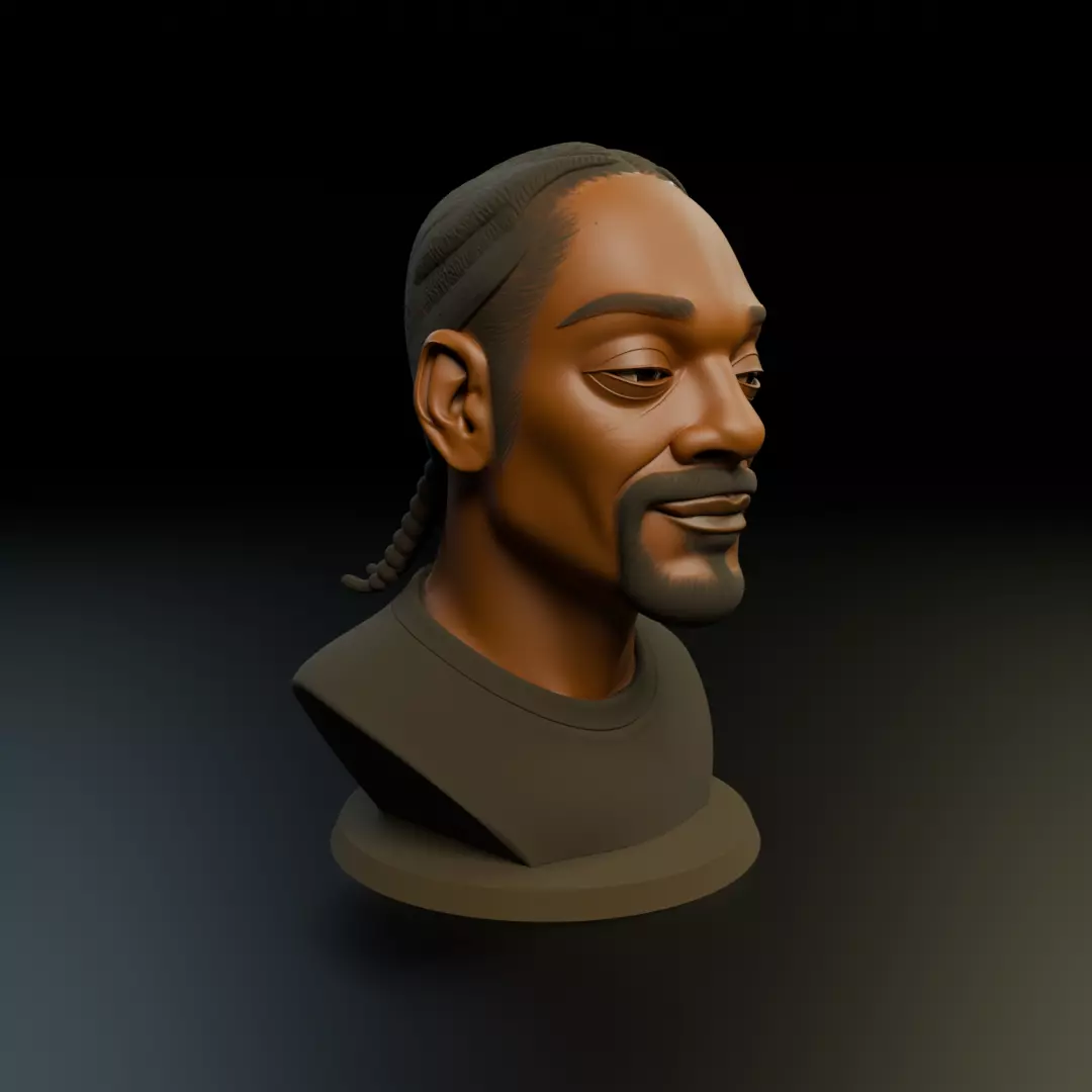 bust of man 3D print model_12