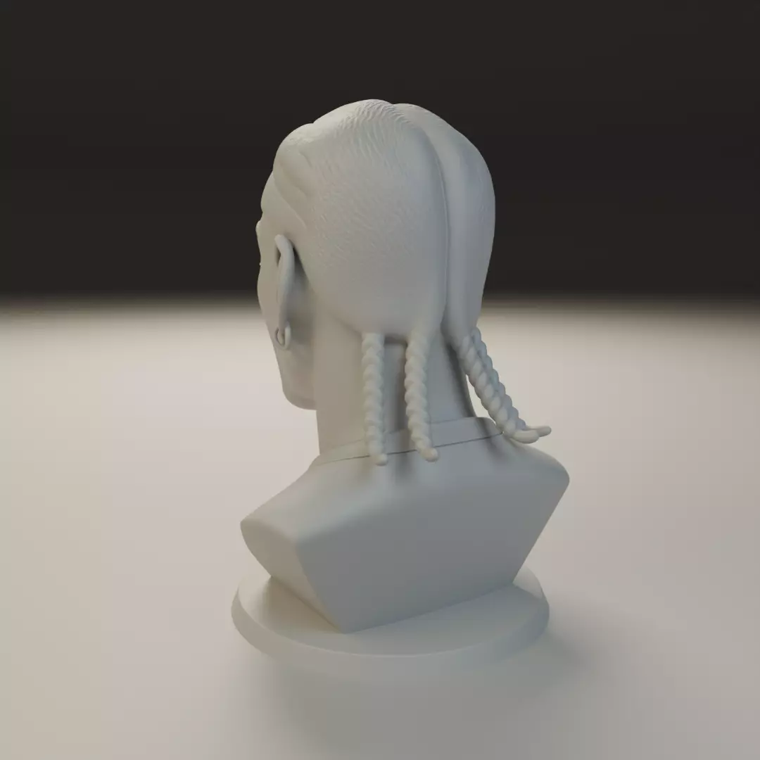 bust of man 3D print model_7