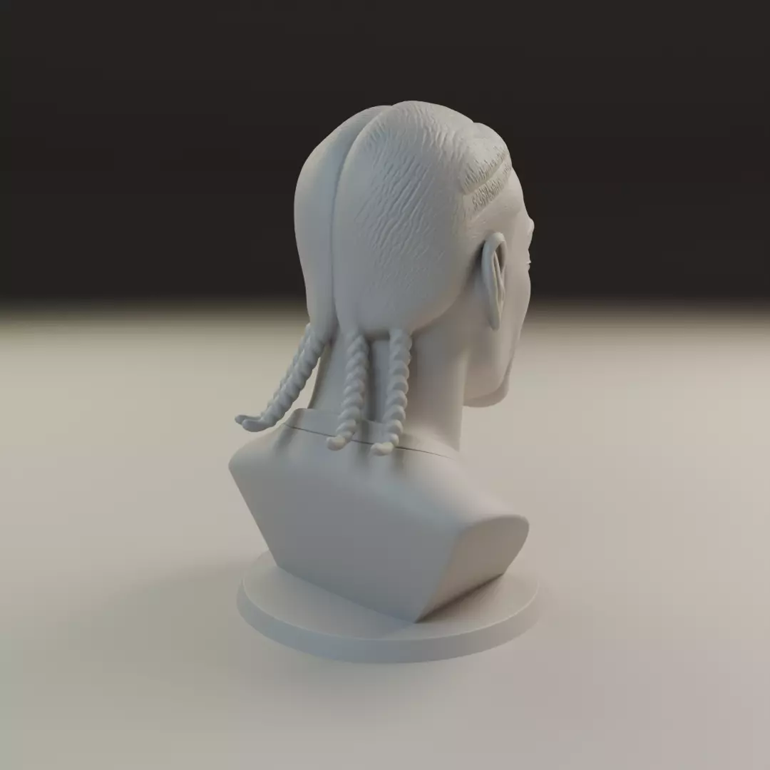 bust of man 3D print model_13